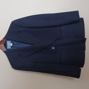 Pietrafesa Loro Piana Camel Hair Blazer Two Button SZ 6 Navy Italy Quiet Luxury